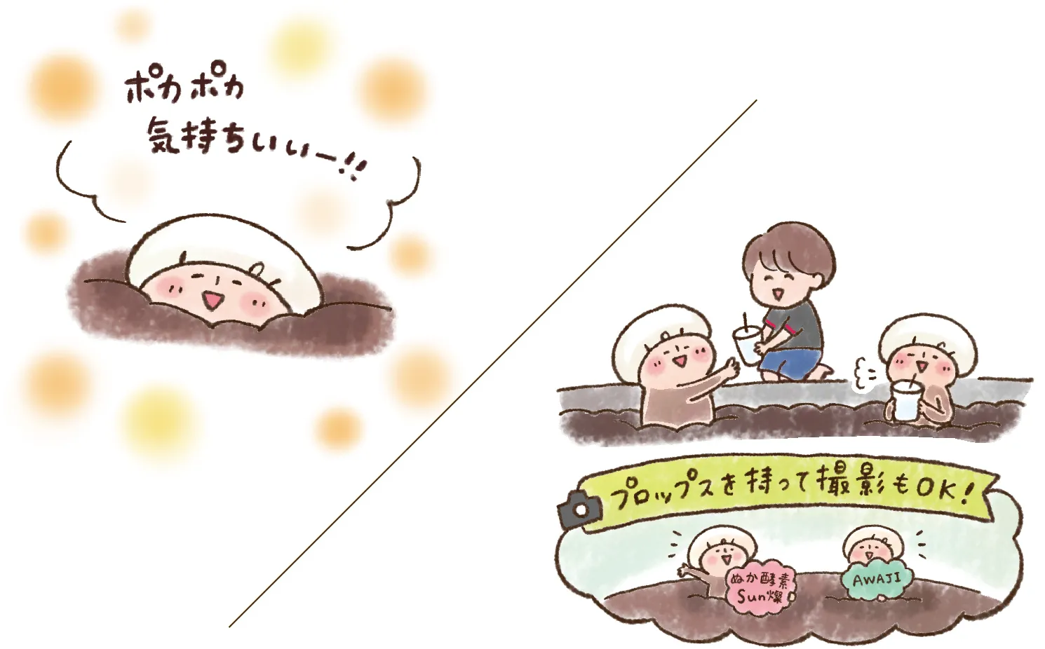 酵素浴へ